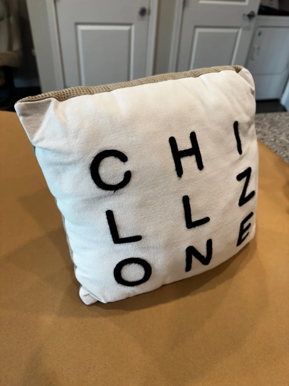'Chill zone' pillow